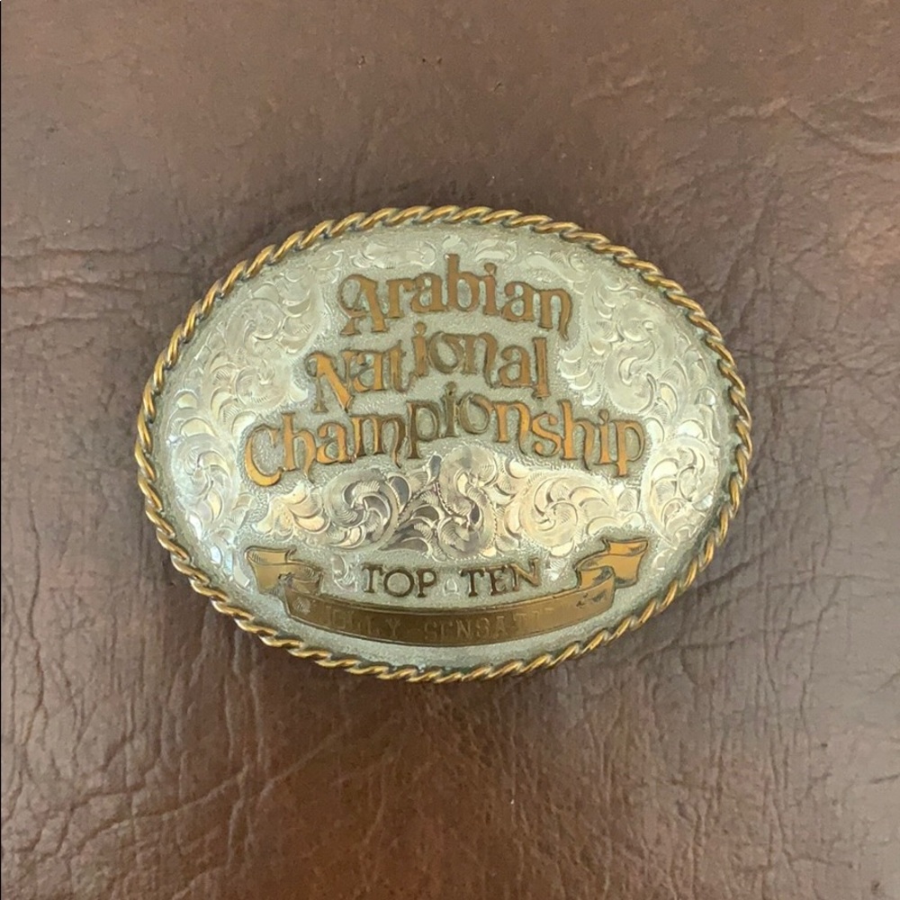 Vintage Montana silversmiths belt buckle